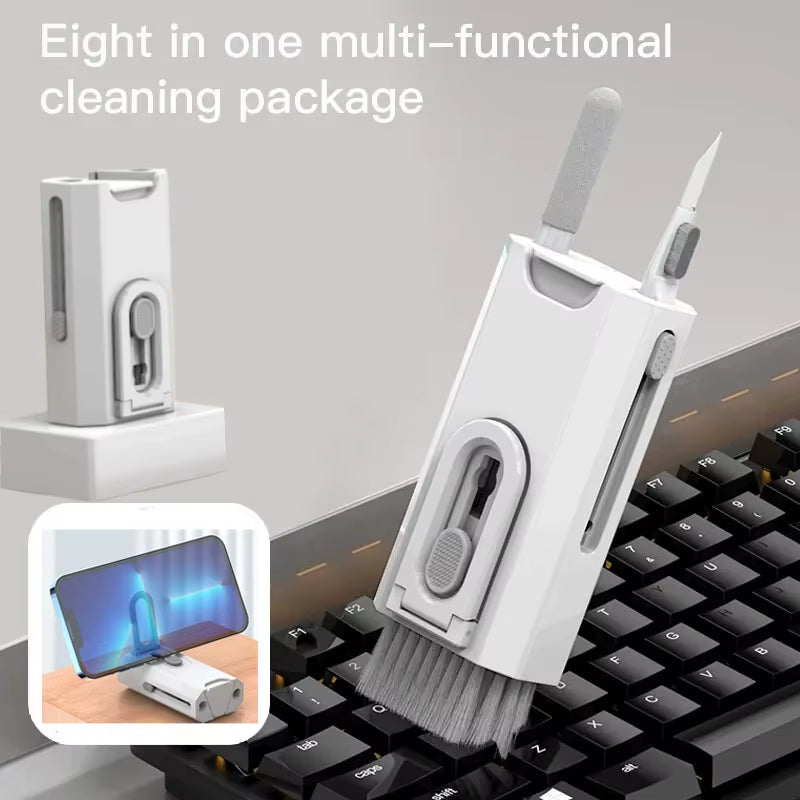 8-In-1 Keyboard Cleaning Kit Cleaner Headphone Cleaner Pen Keycap Puller Laptop Screen Cleaning Bluetooth Earphone Cleaning Kit